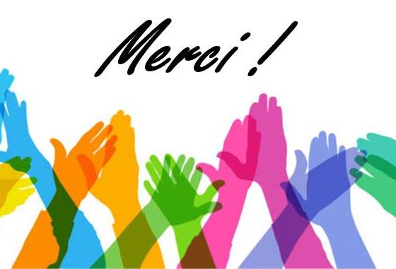 Merci pour votre confiance